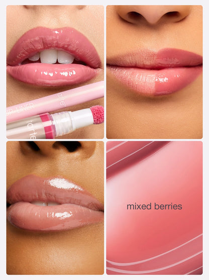 maracuja juicy lip icons plumping lip oil & liner duo