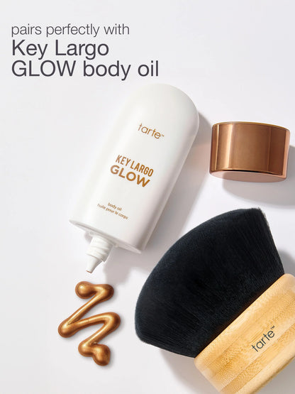 Key Largo GLOW body oil & kabuki body brush duo