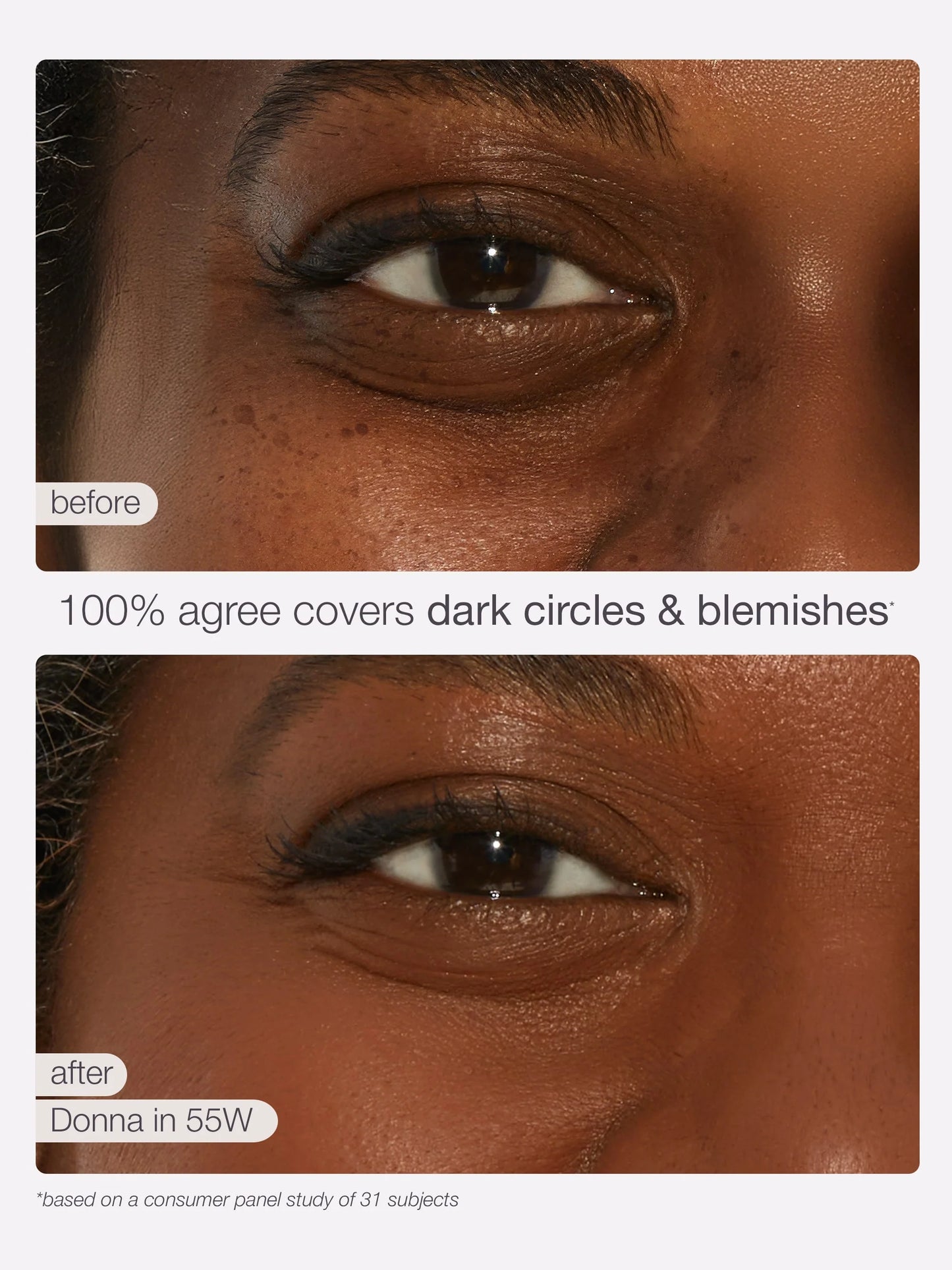creaseless creamy full-coverage concealer