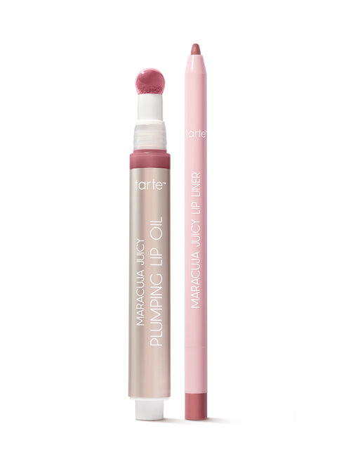 maracuja juicy lip icons plumping lip oil & liner duo
