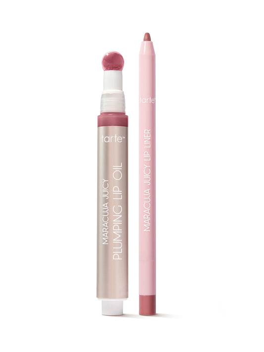 maracuja juicy lip icons plumping lip oil & liner duo