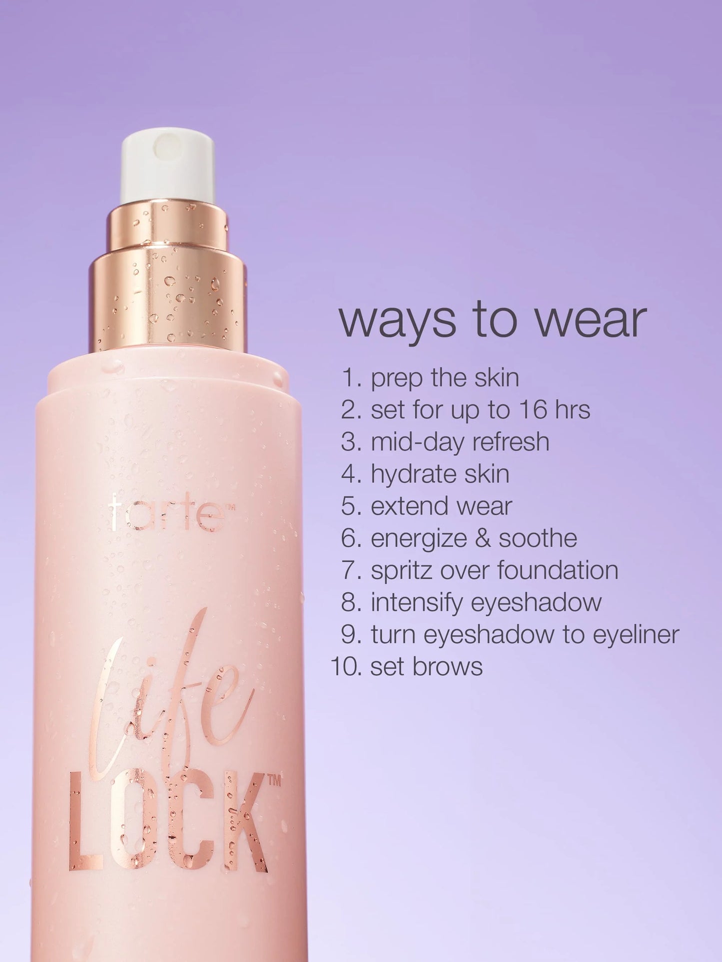 travel-size Life Lock™ hydrating setting spray