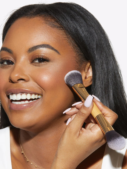 double-ended cheek brush