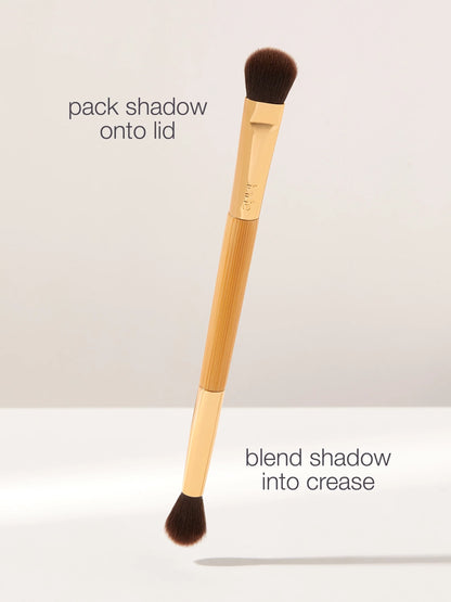double-ended shader & blending eyeshadow brush